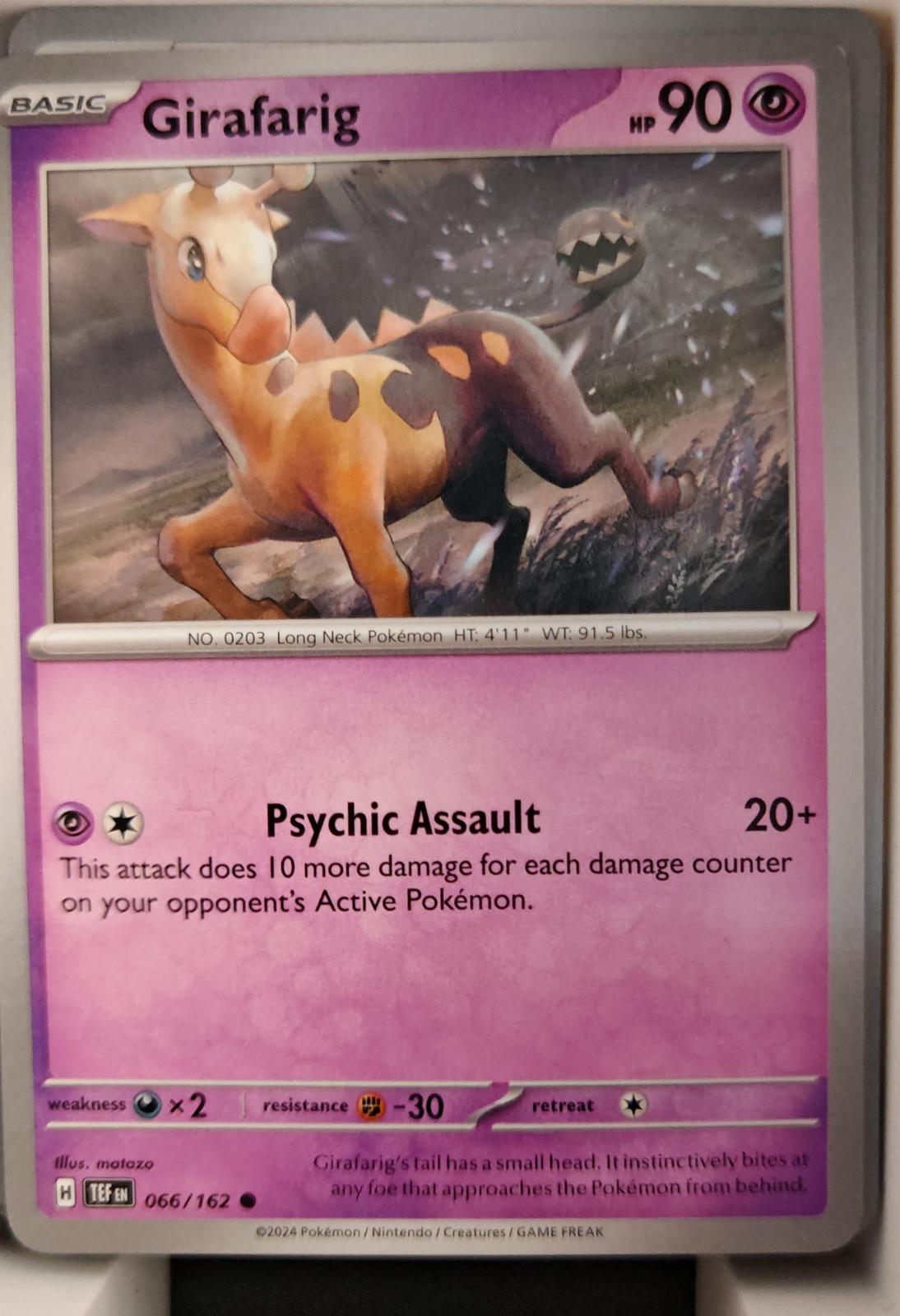 Girafarig - 066/162 - - TEMPORAL FORCES - Pokemon - Common | AA24-63