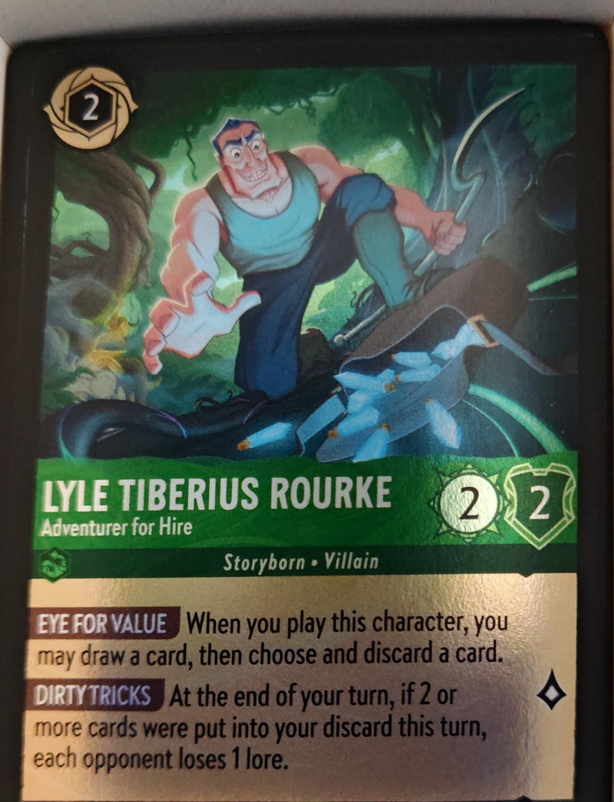 Lyle Tiberius Rourke - Adventurer for Hire - 87/204 - Cold Foil - WILDS UNKNOWN - Lorcana - | LAA03-72