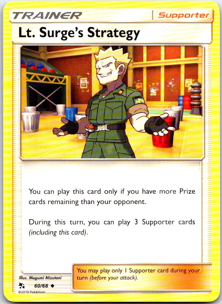 Lt. Surge's Strategy - 60/68 - - HIDDEN FATES - Pokemon - Uncommon | AB23-19