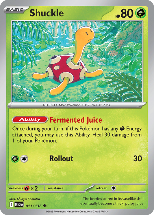 Shuckle - 011/132 - - MEGA EVOLUTION - Pokemon - Uncommon | AA50-8