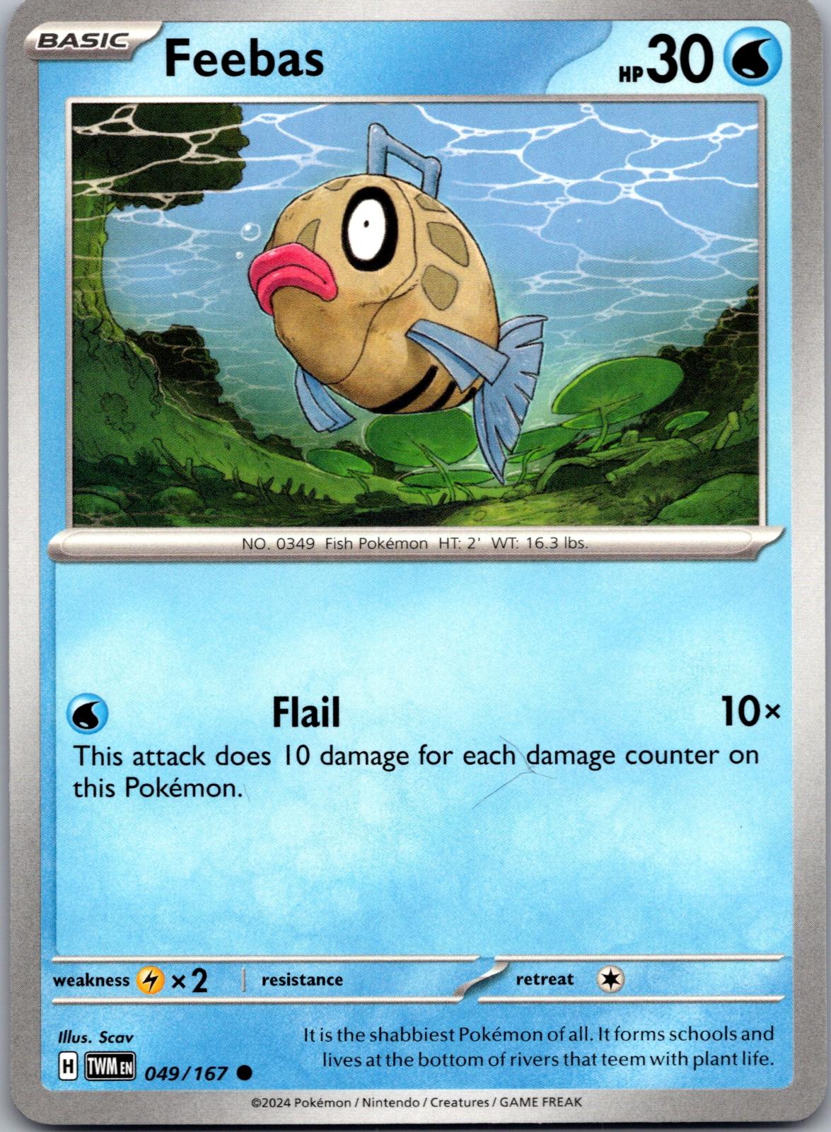 Feebas - 049/167 - - TWILIGHT MASQUERADE - Pokemon - Common | AA86-1