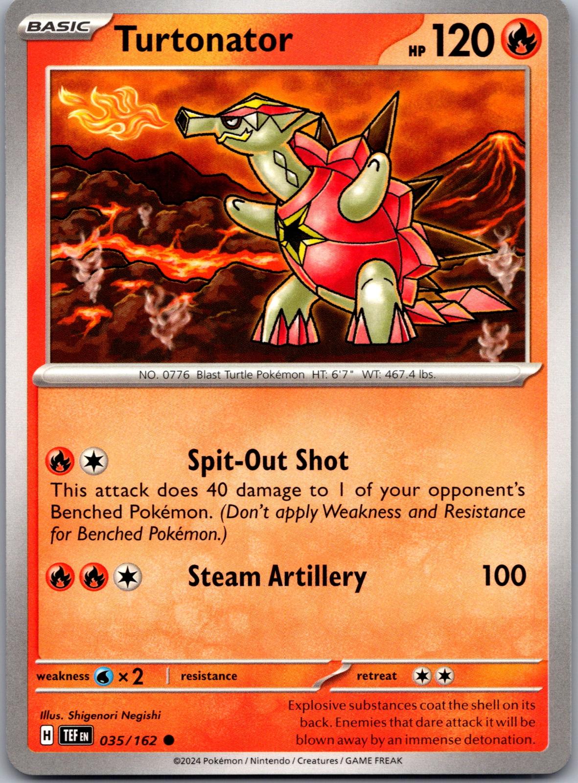 Turtonator - 035/162 - - TEMPORAL FORCES - Pokemon - Common | AA79-11