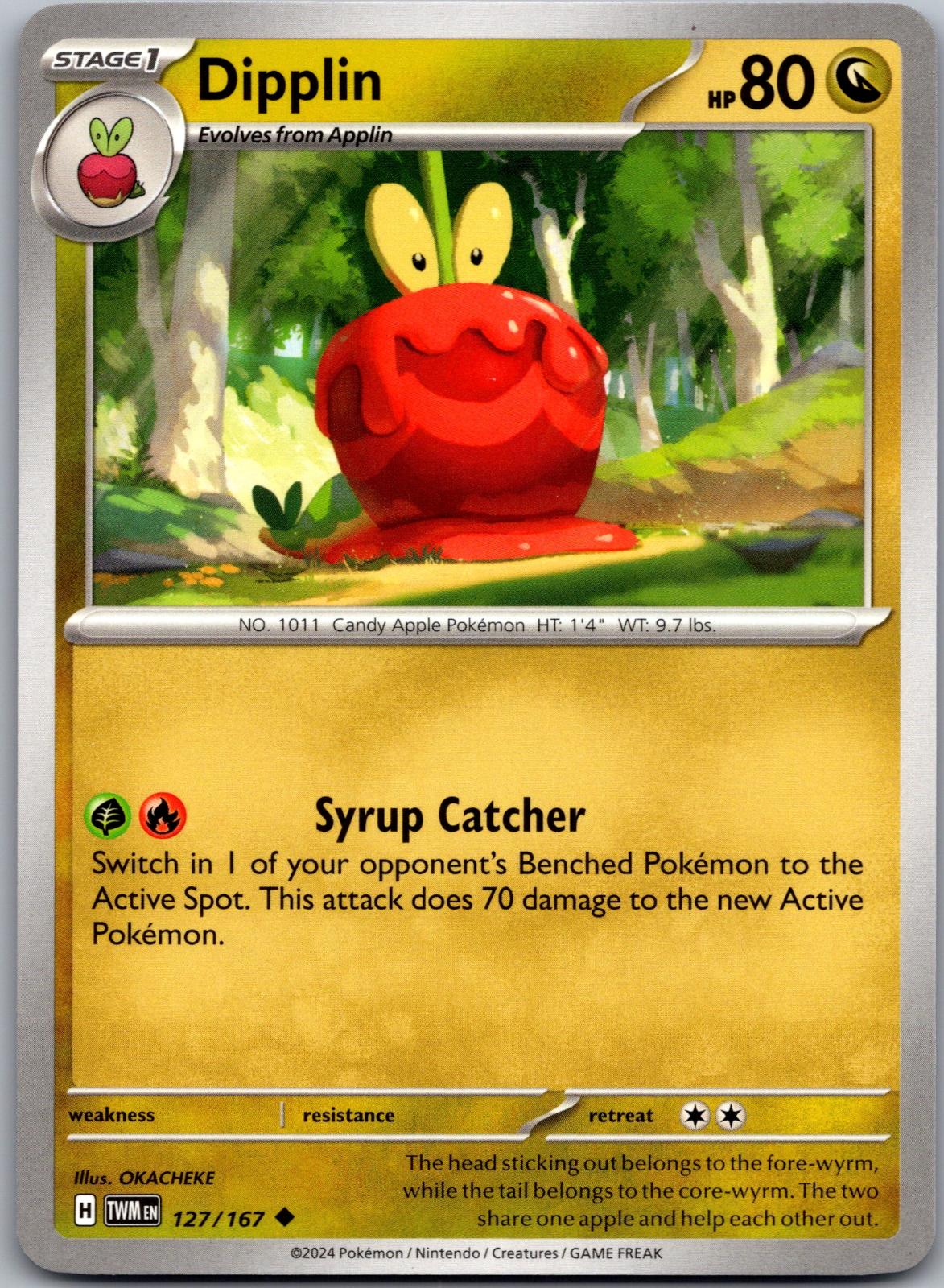 Dipplin - 127/167 - - TWILIGHT MASQUERADE - Pokemon - Uncommon | AA84-46