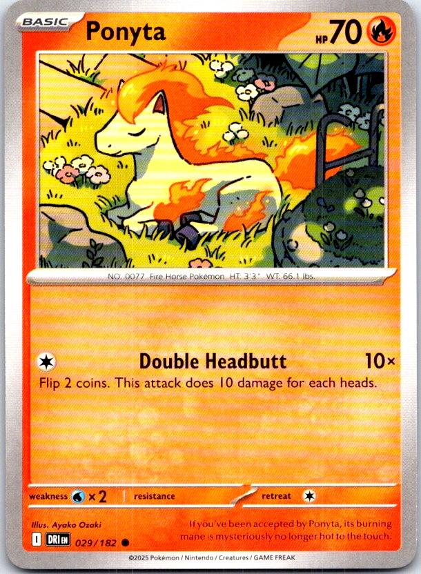 Ponyta - 029/182 - - DESTINED RIVALS - Pokemon - Common | AC06-43