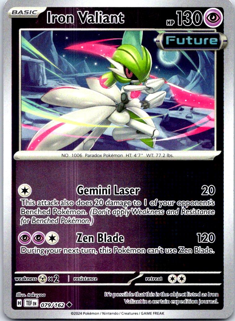 Iron Valiant - 079/162 - Reverse Holo - TEMPORAL FORCES - Pokemon - | AB42-25
