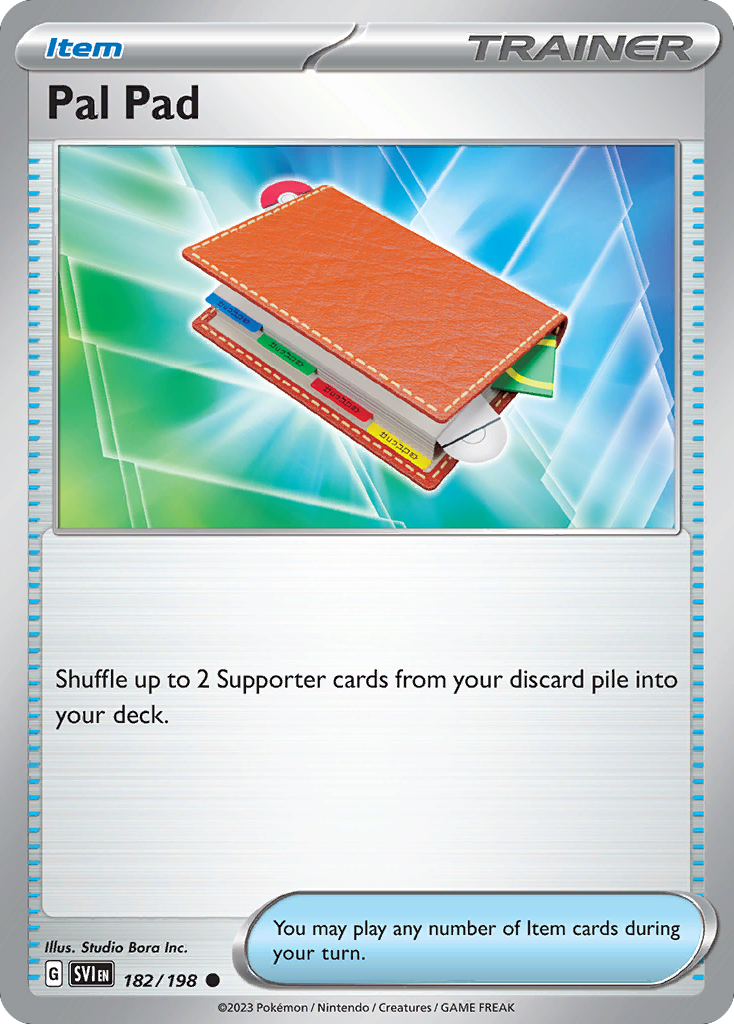 Pal Pad - 182/198 - - SCARLET & VIOLET - Pokemon - Common | AA44-79