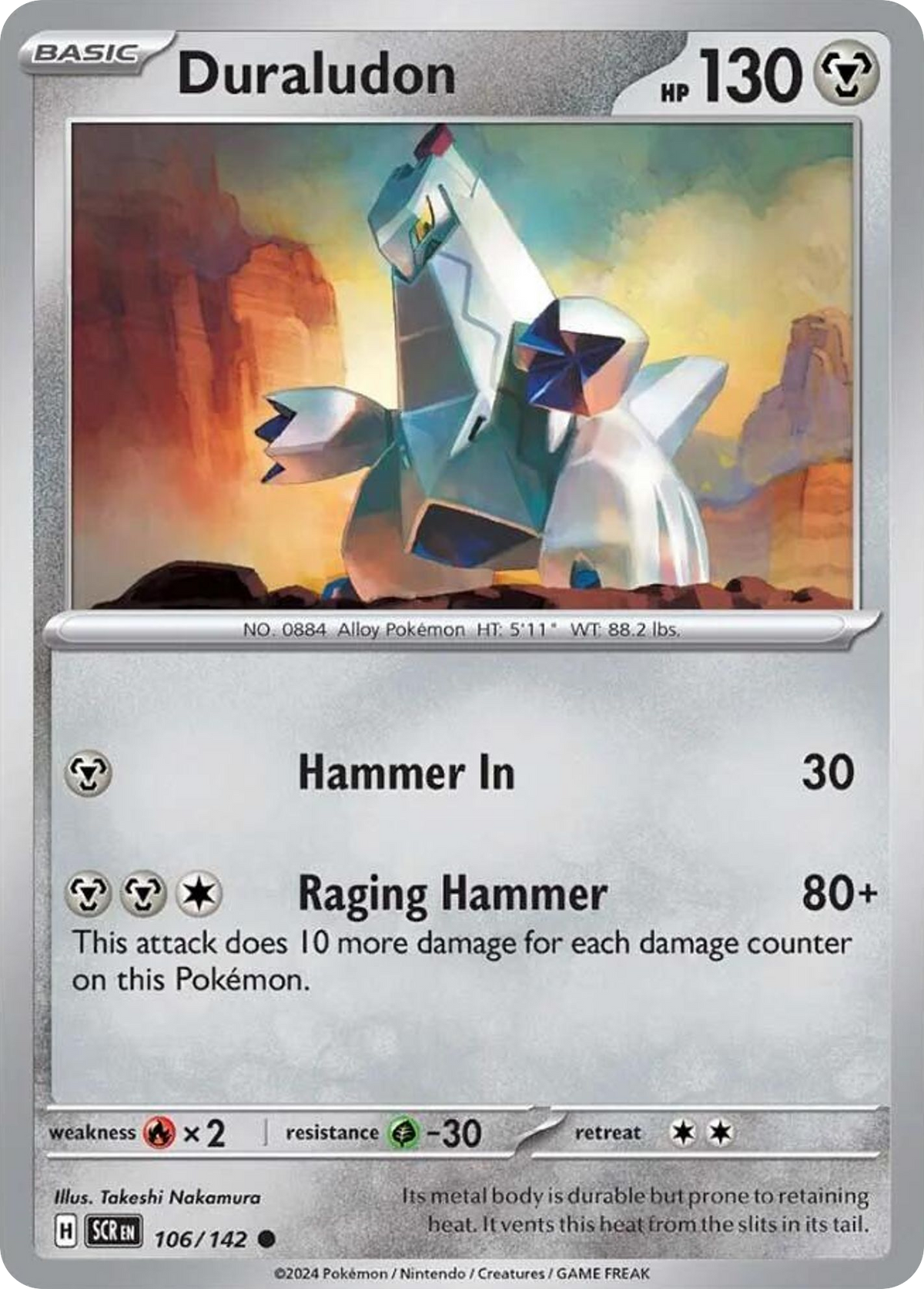 Duraludon - 106/142 - - STELLAR CROWN - Pokemon - Common | AA06-96