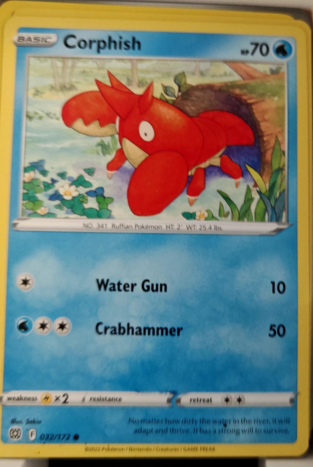 Corphish - 032/172 - - BRILLIANT STARS - Pokemon - Common | AA23-49
