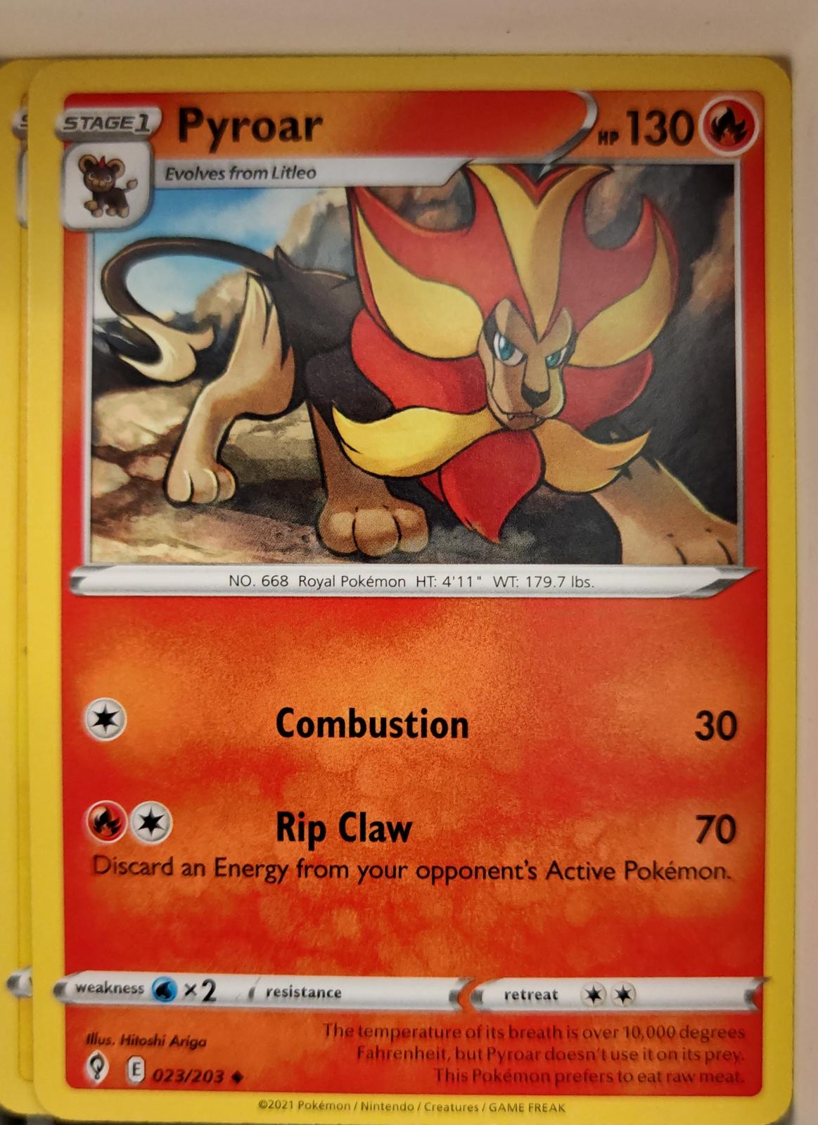Pyroar - 023/203 - - EVOLVING SKIES - Pokemon - Uncommon | AA03-67