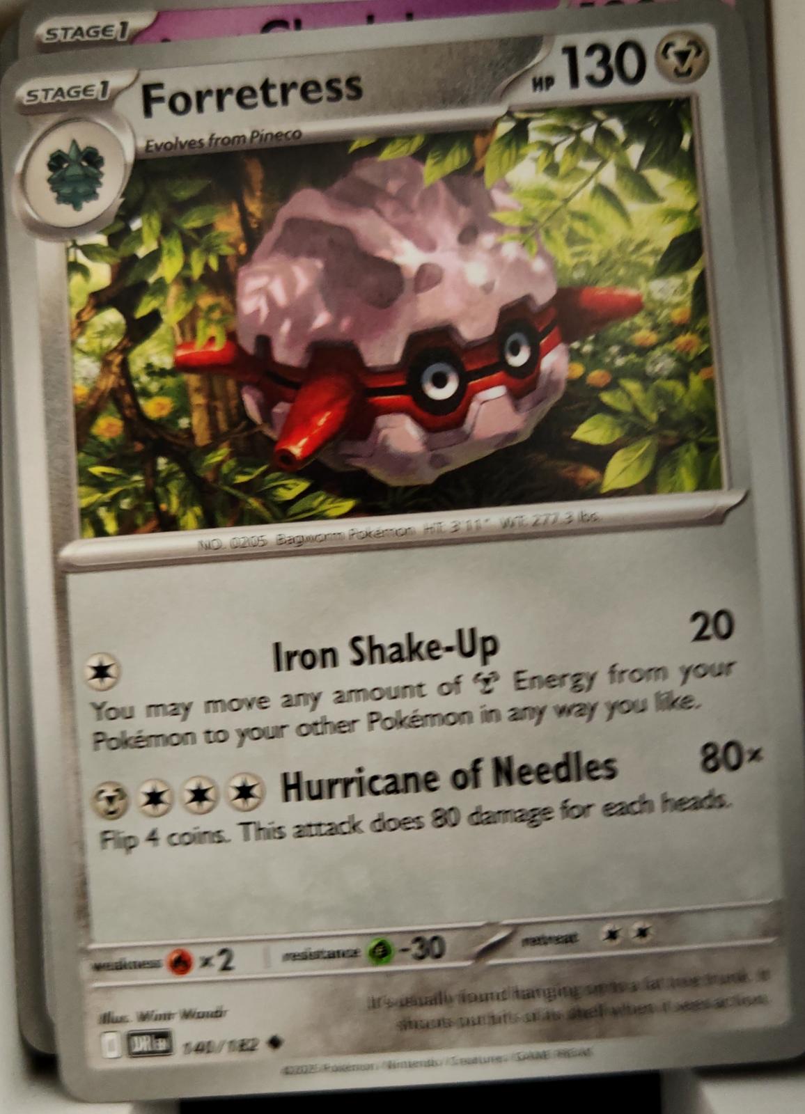 Forretress - 140/182 - - DESTINED RIVALS - Pokemon - Uncommon | AA12-64