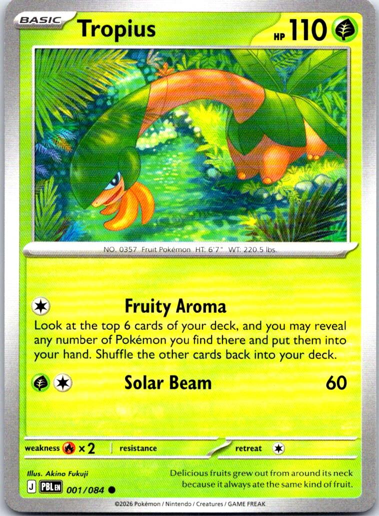 Tropius - 001/084 - - PITCH BLACK - Pokemon - Common | AB27-20