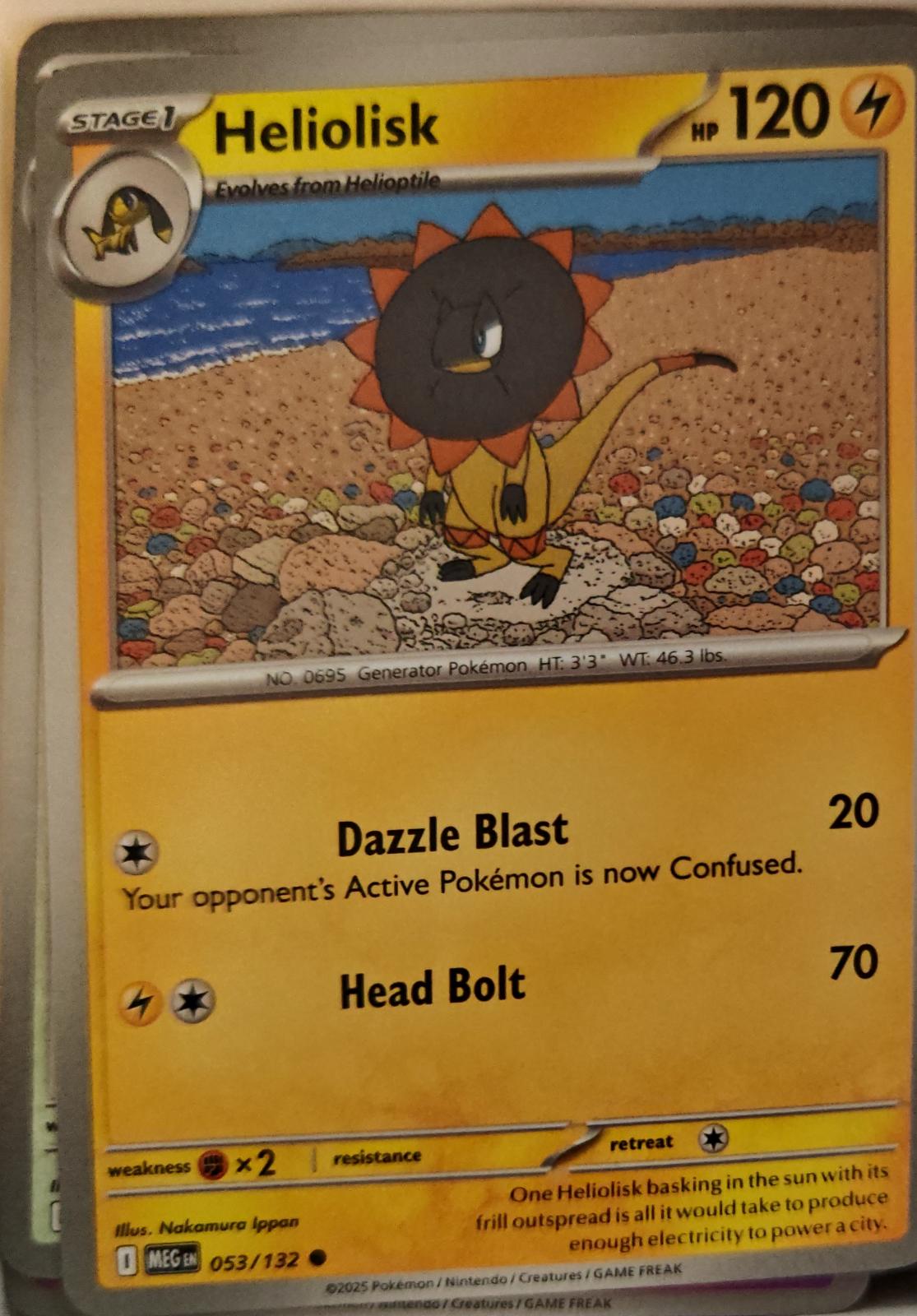 Heliolisk - 053/132 - - MEGA EVOLUTION - Pokemon - Common | AA01-69