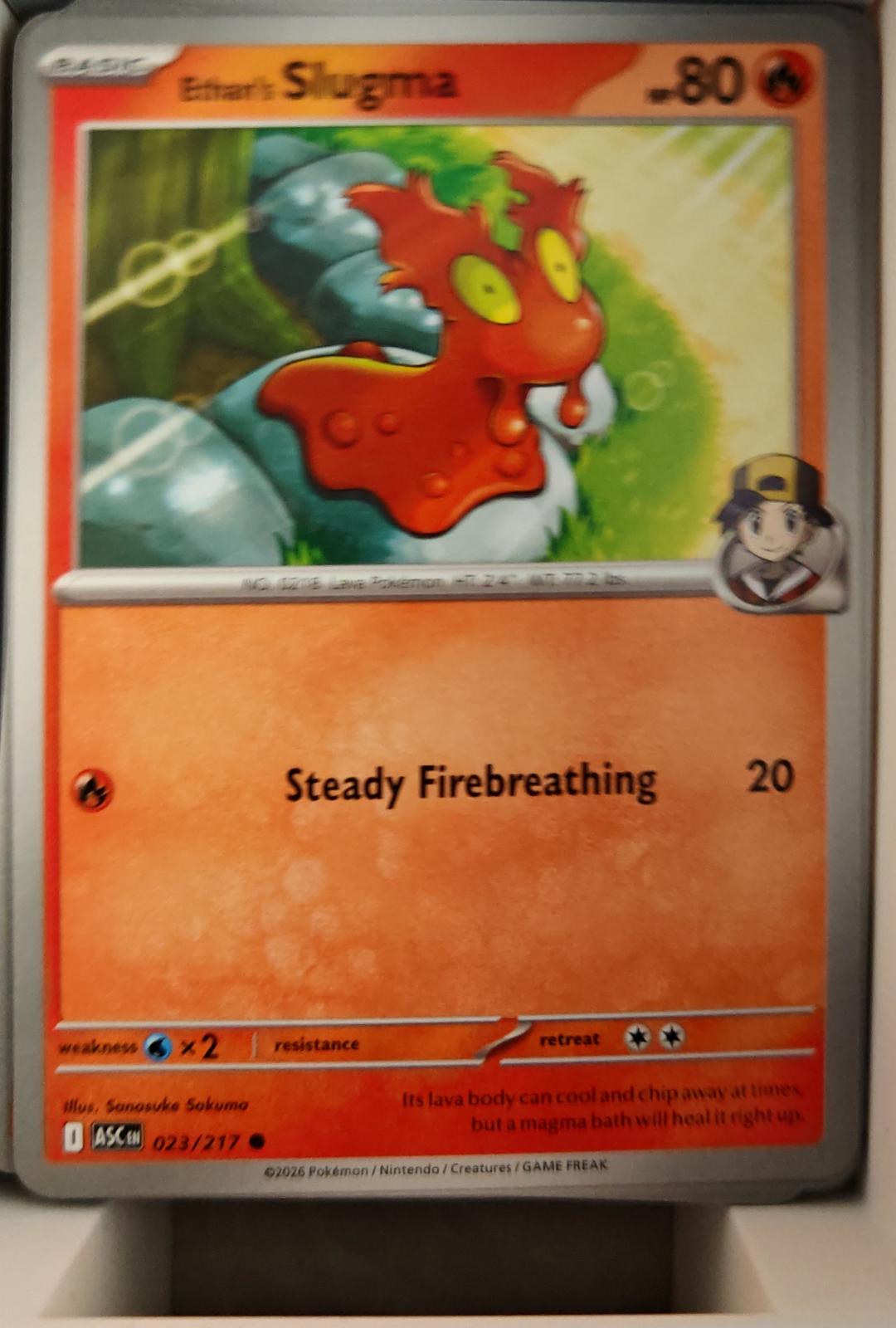Ethan's Slugma - 035/182 - - DESTINED RIVALS - Pokemon - Common | AA38-94