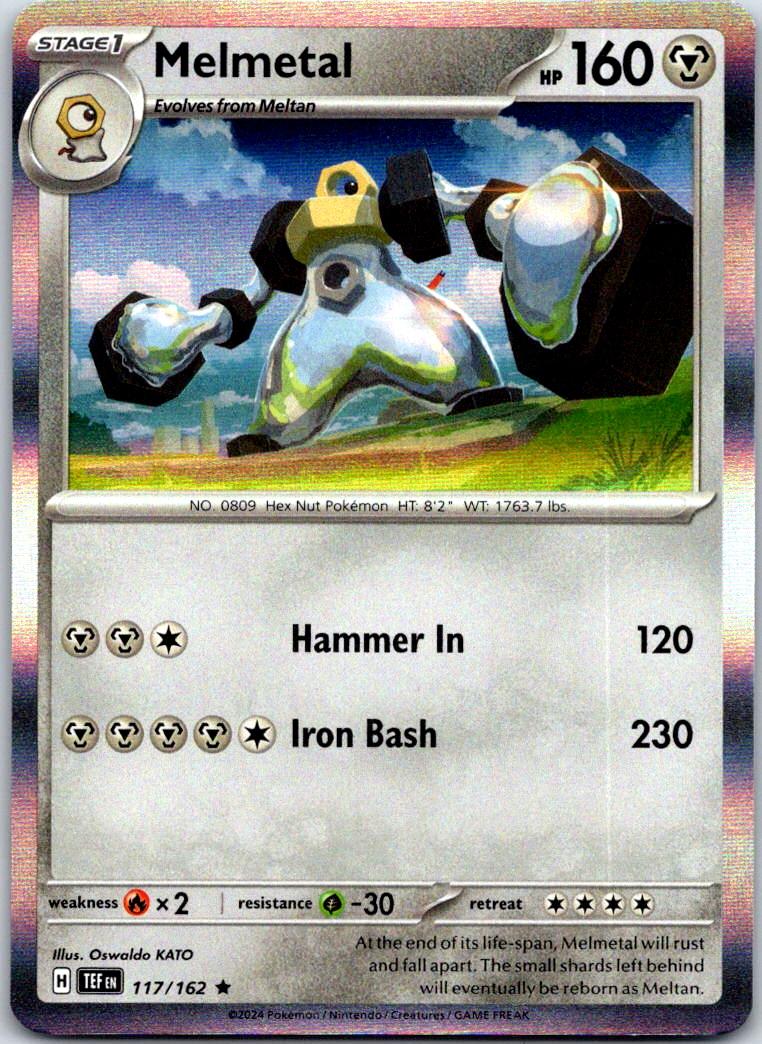Melmetal - 117/162 - Holo - TEMPORAL FORCES - Pokemon - Rare | AB08-28