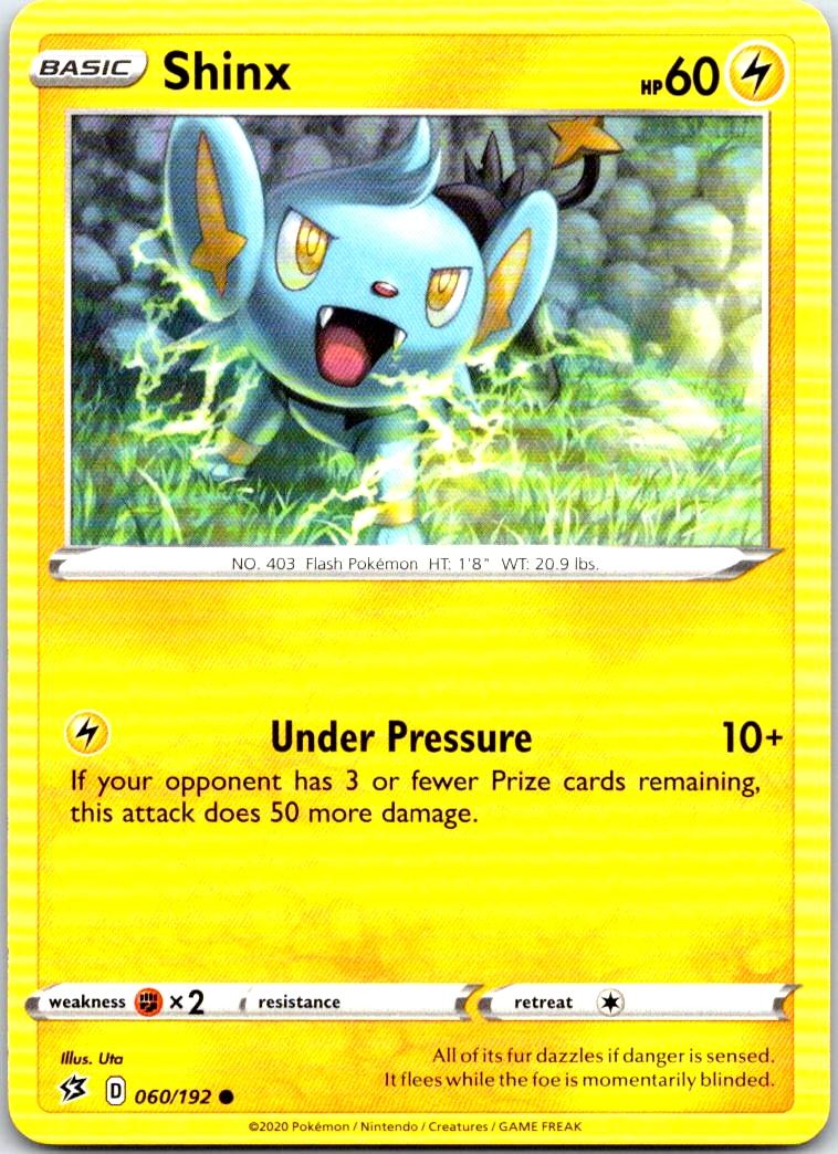 Shinx - 060/192 - - REBEL CLASH - Pokemon - Common | AB76-9