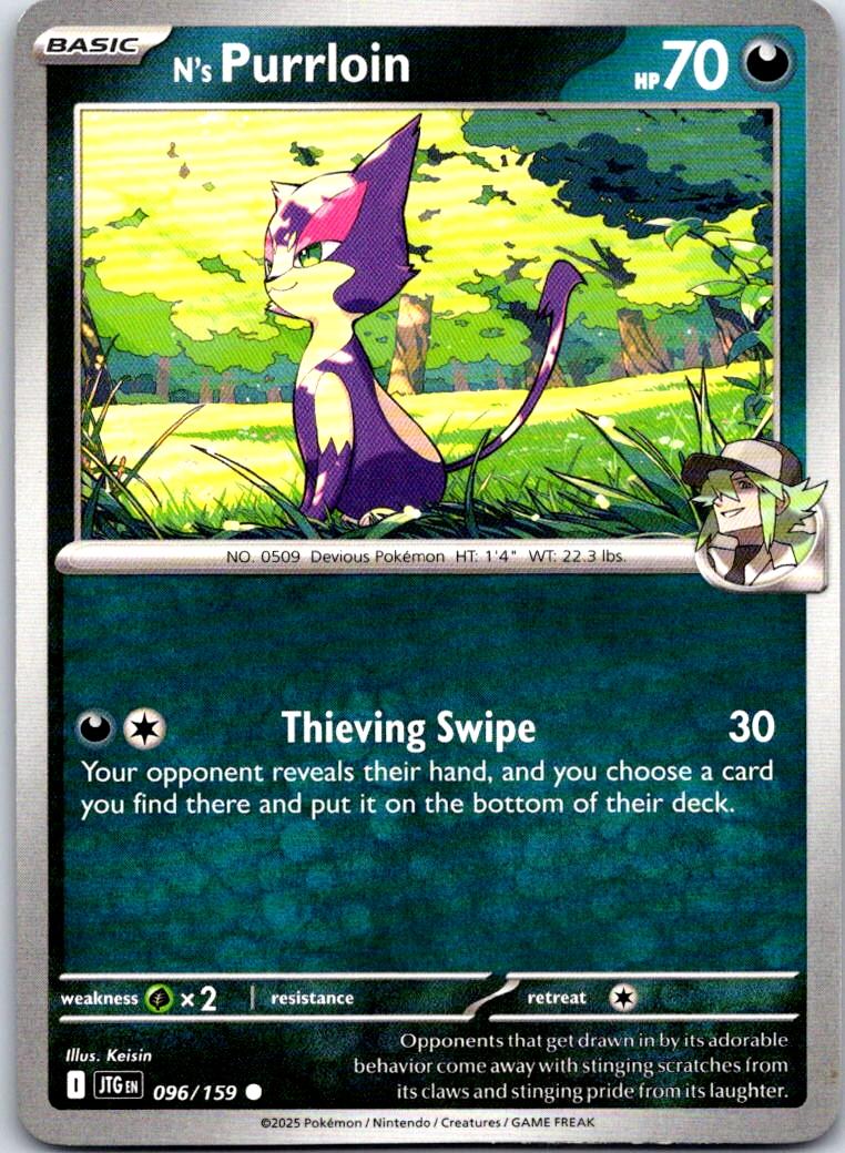 N's Purrloin - 096/159 - - JOURNEY TOGETHER - Pokemon - Common | AB11-16