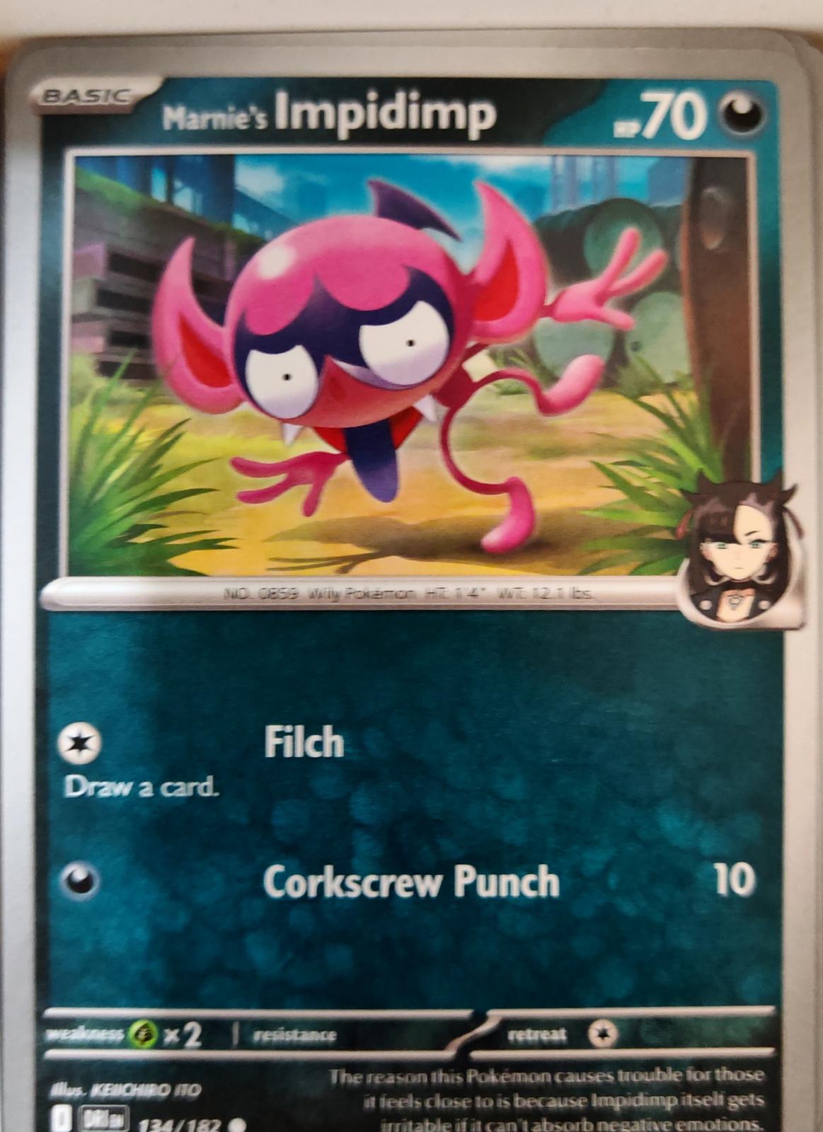 Marnie's Impidimp - 134/182 - - DESTINED RIVALS - Pokemon - Common | AA07-39