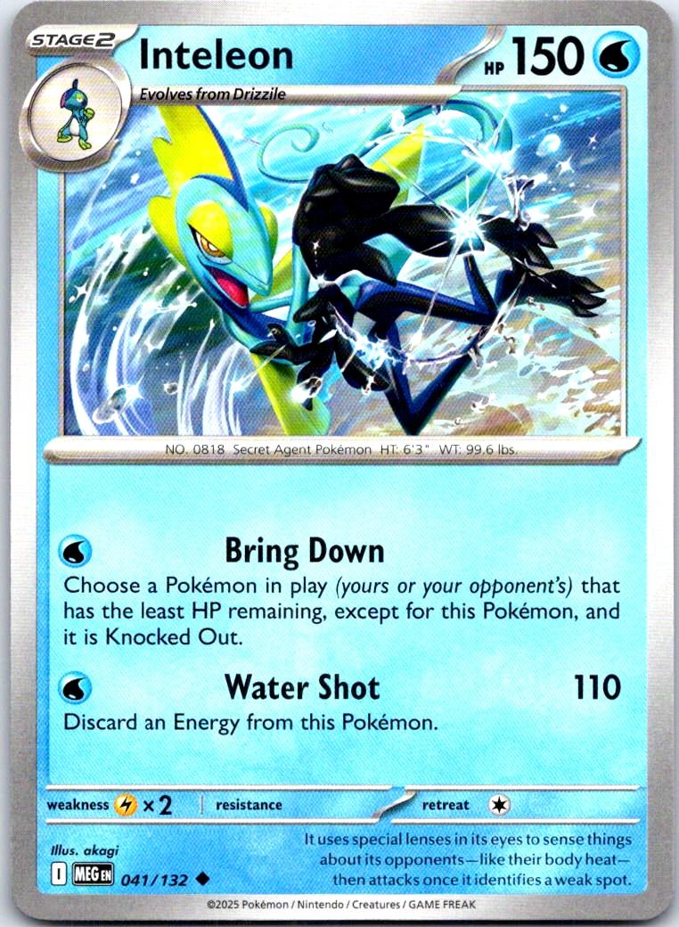 Inteleon - 041/132 - - MEGA EVOLUTION - Pokemon - Uncommon | AB68-17