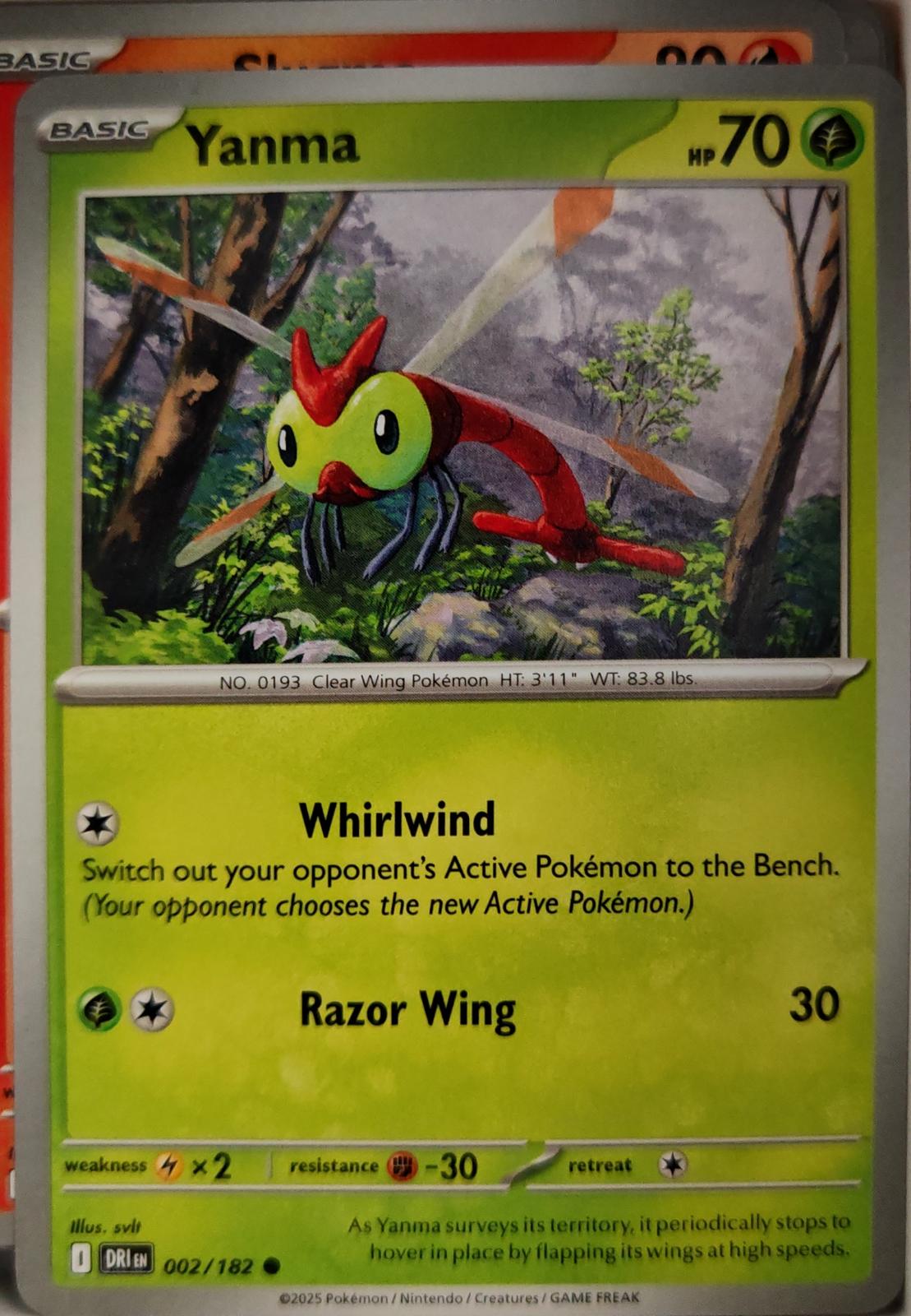 Yanma - 002/182 - - DESTINED RIVALS - Pokemon - Common | AA08-30