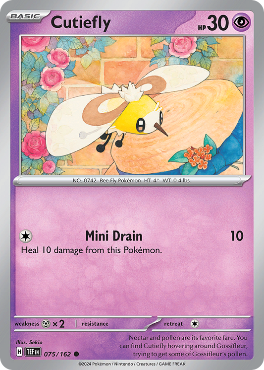 Cutiefly - 075/162 - - TEMPORAL FORCES - Pokemon - Common | AA02-39