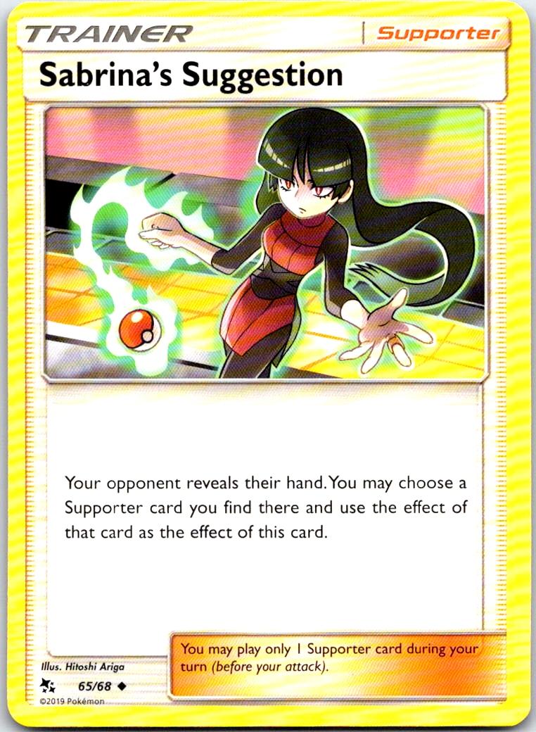 Sabrina's Suggestion - 65/68 - - HIDDEN FATES - Pokemon - Uncommon | AB23-7