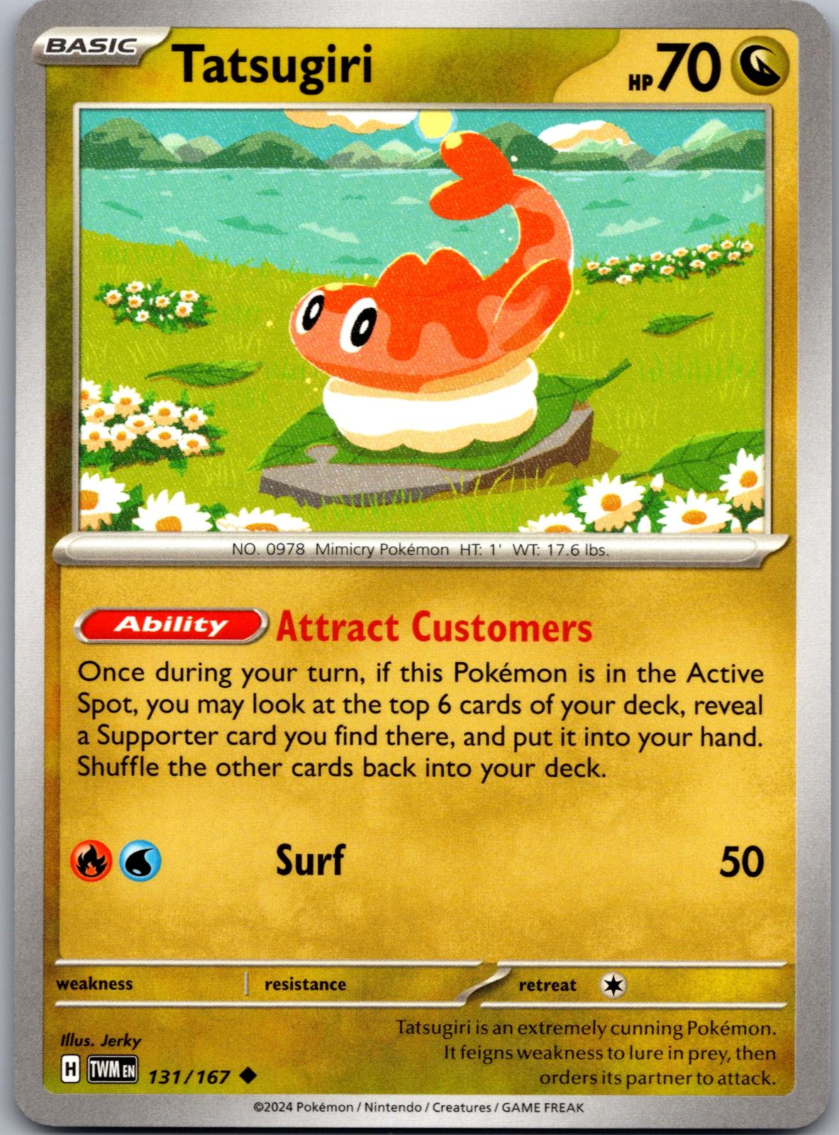 Tatsugiri - 131/167 - - TWILIGHT MASQUERADE - Pokemon - Uncommon | AA87-17