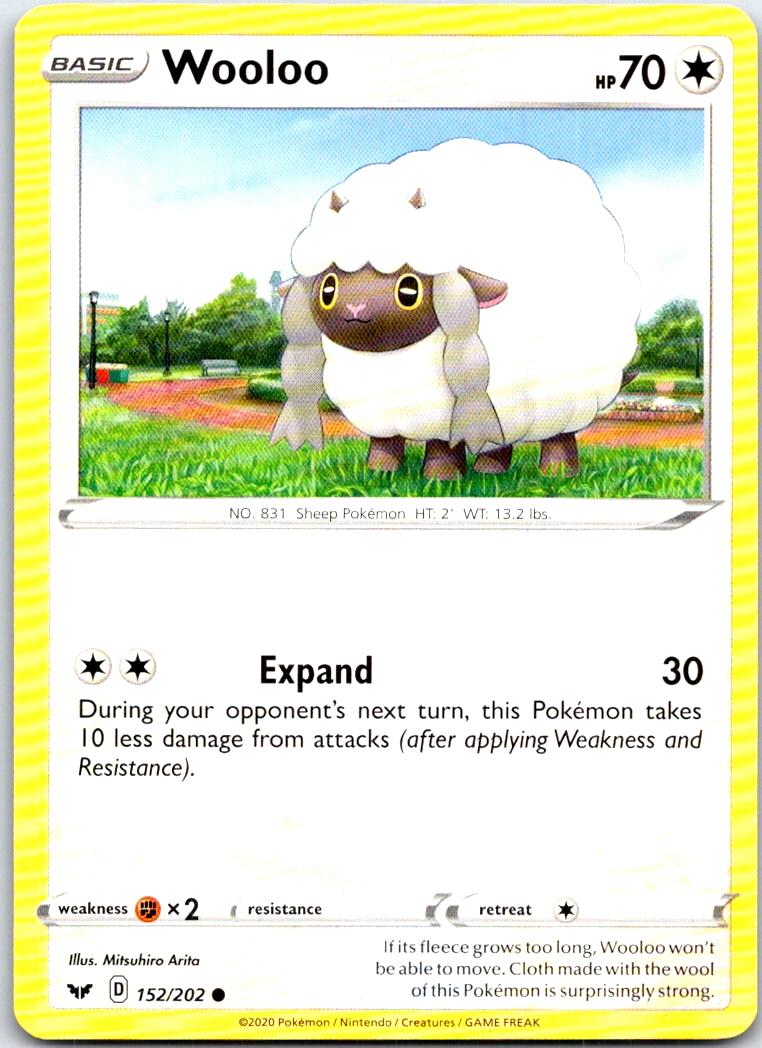 Wooloo - 152/202 - - SWORD & SHIELD - Pokemon - Common | AB85-20