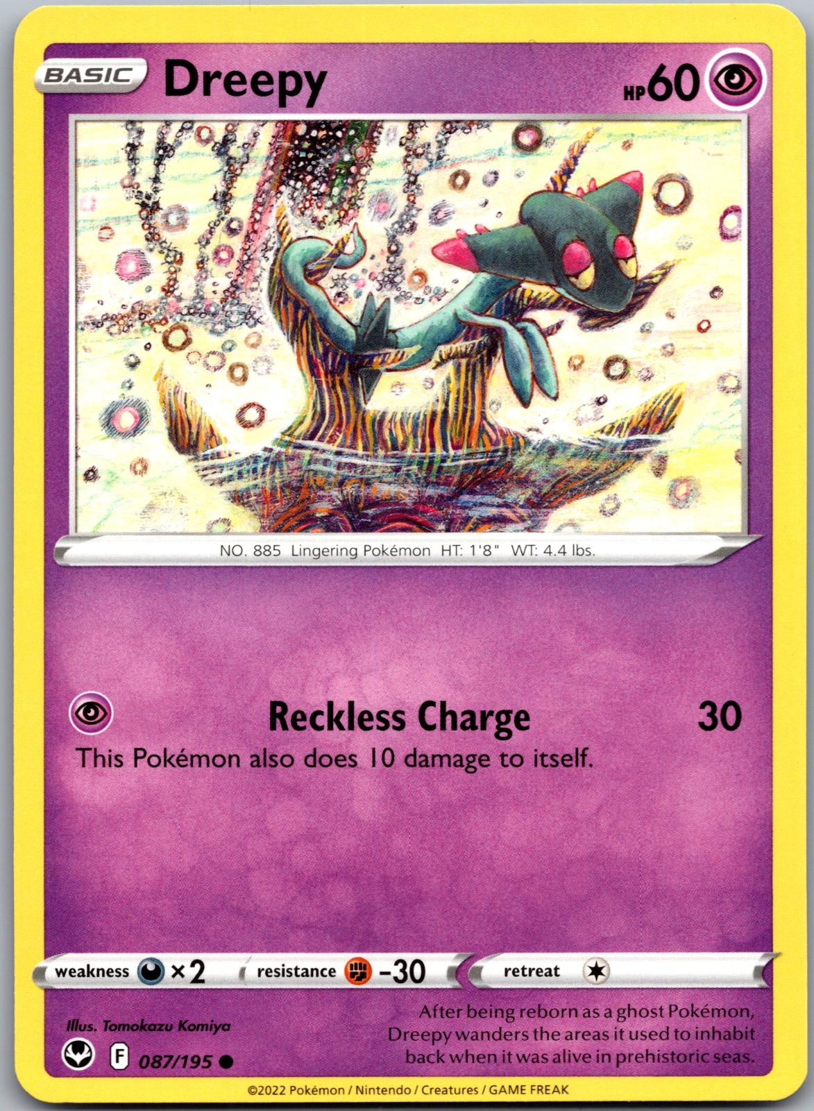 Dreepy - 087/195 - - SILVER TEMPEST - Pokemon - Common | AA91-44