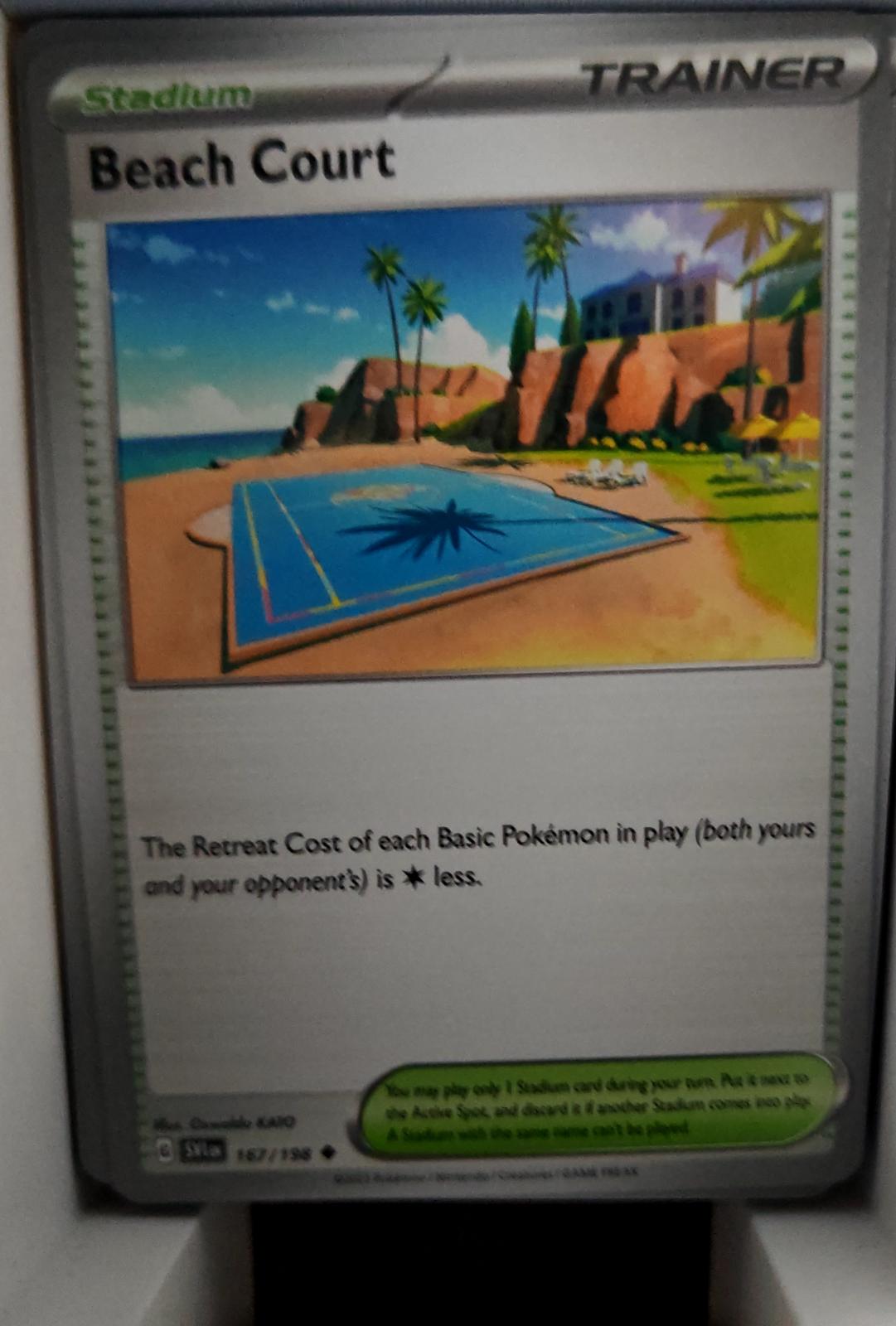 Beach Court - 167/198 - - SCARLET & VIOLET - Pokemon - Uncommon | AA44-73