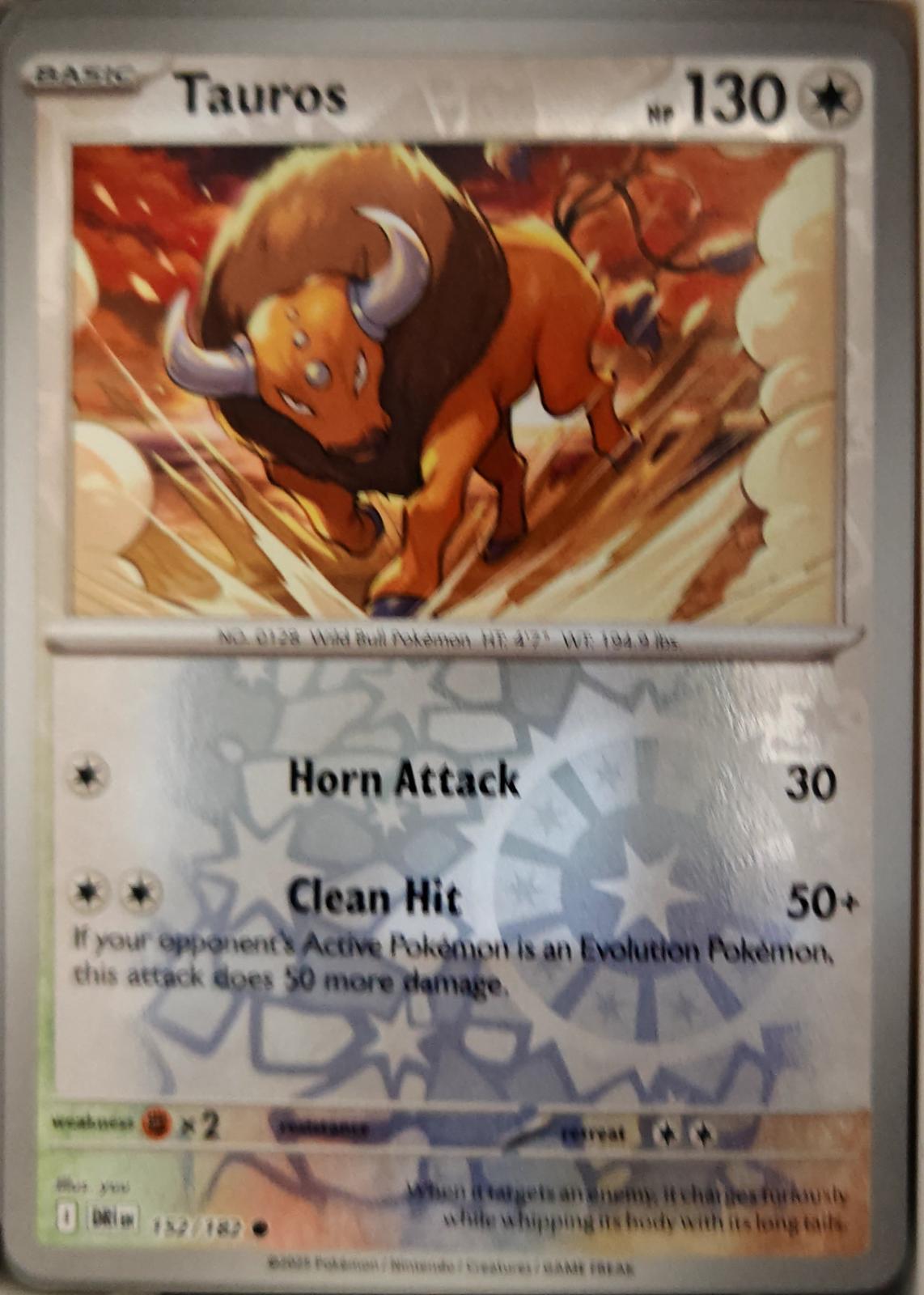 Tauros - 152/182 - Reverse Holo - DESTINED RIVALS - Pokemon - Common | AA19-49