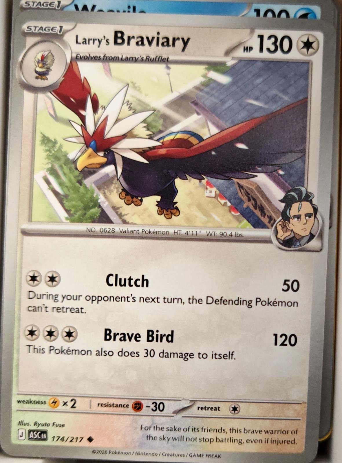 Larry's Braviary - 174/217 - - ASCENDED HEROES - Pokemon - Uncommon | AA11-98
