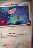 Team Rocket's Porygon - 153/182 - - DESTINED RIVALS - Pokemon - Common | AA38-89