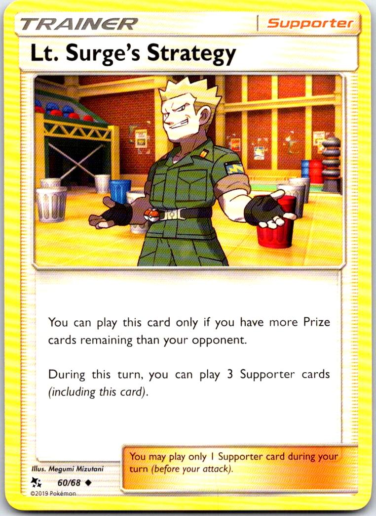 Lt. Surge's Strategy - 60/68 - - HIDDEN FATES - Pokemon - Uncommon | AB23-40