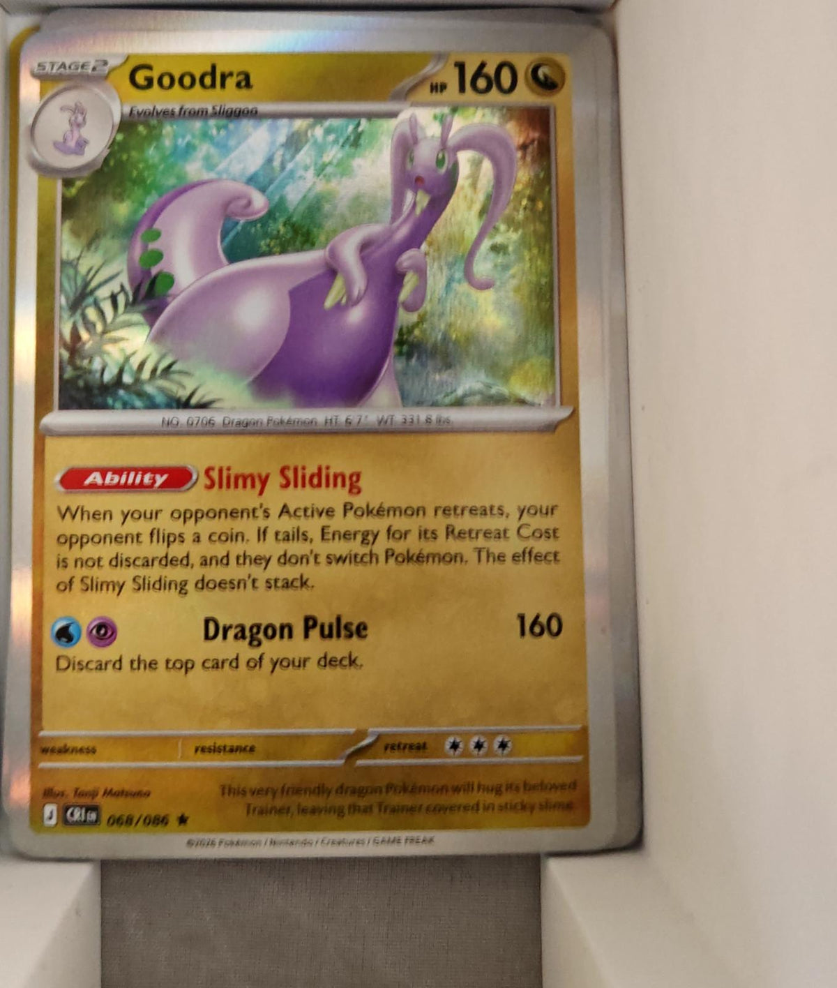 Goodra - 068/086 - Holo - CHAOS RISING - Pokemon - Rare | AA38-8