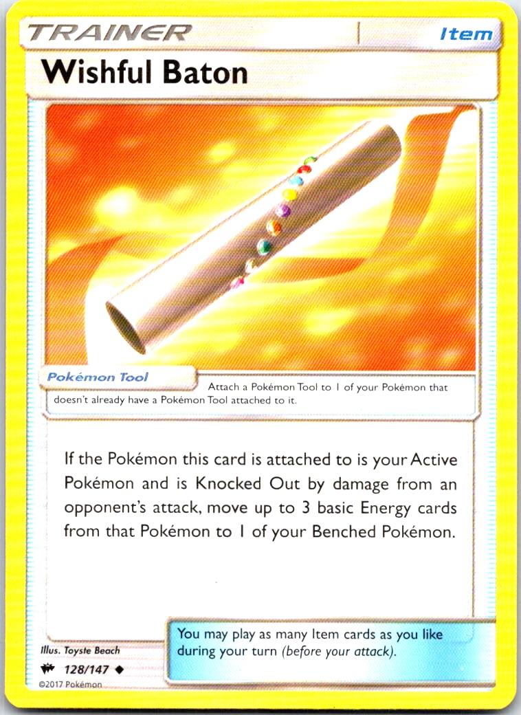 Wishful Baton - 128/147 - - BURNING SHADOWS - Pokemon - Uncommon | AB21-29