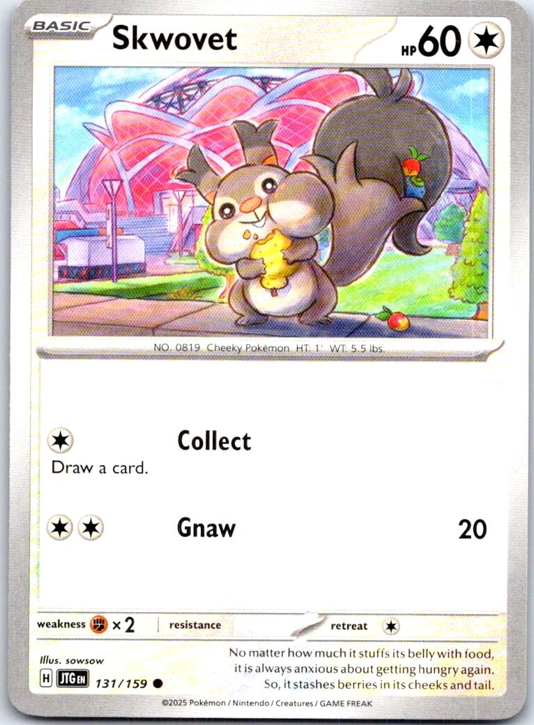 Skwovet - 131/159 - - JOURNEY TOGETHER - Pokemon - Common | AB59-27
