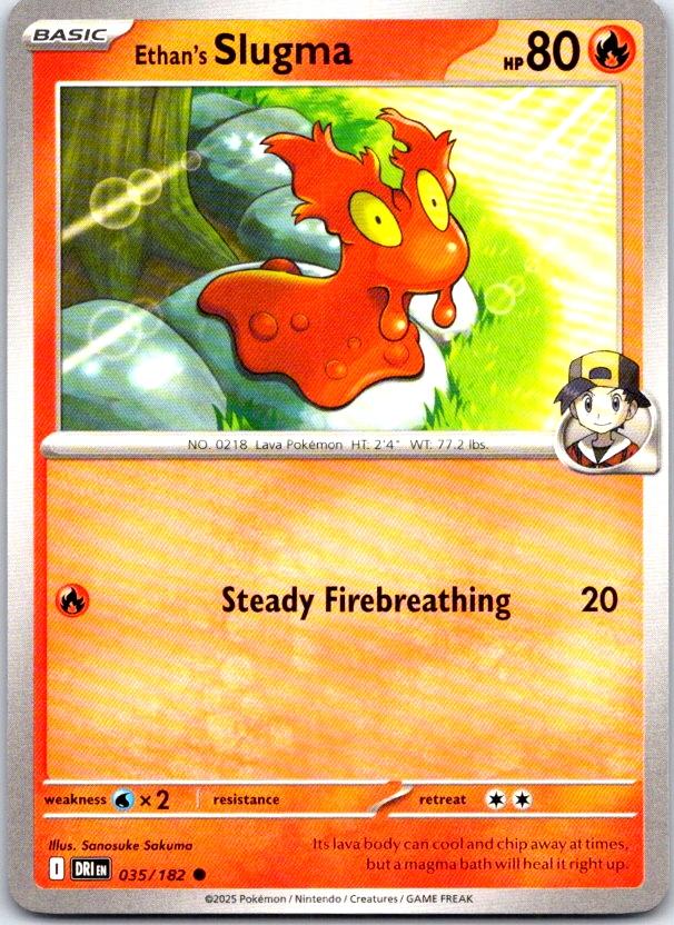 Ethan's Slugma - 035/182 - - DESTINED RIVALS - Pokemon - Common | AC07-18