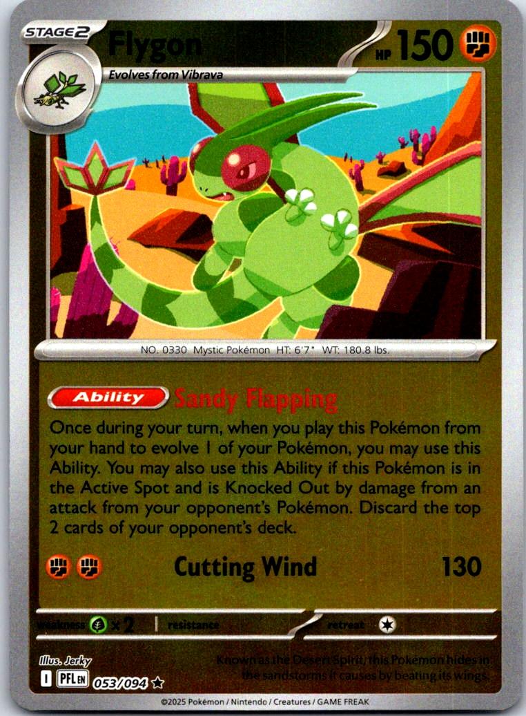 Flygon - 053/094 - Reverse Holo - PHANTASMAL FLAMES - Pokemon - Rare | AA125-23