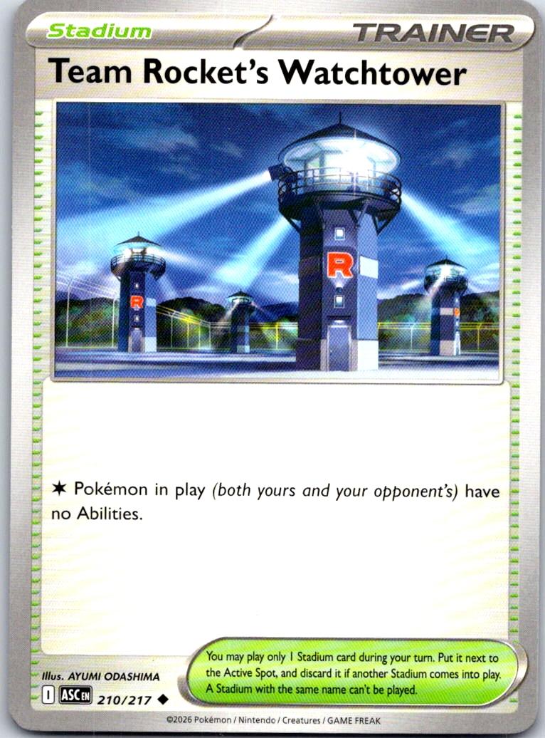 Team Rocket's Watchtower - 210/217 - - ASCENDED HEROES - Pokemon - | AB13-43