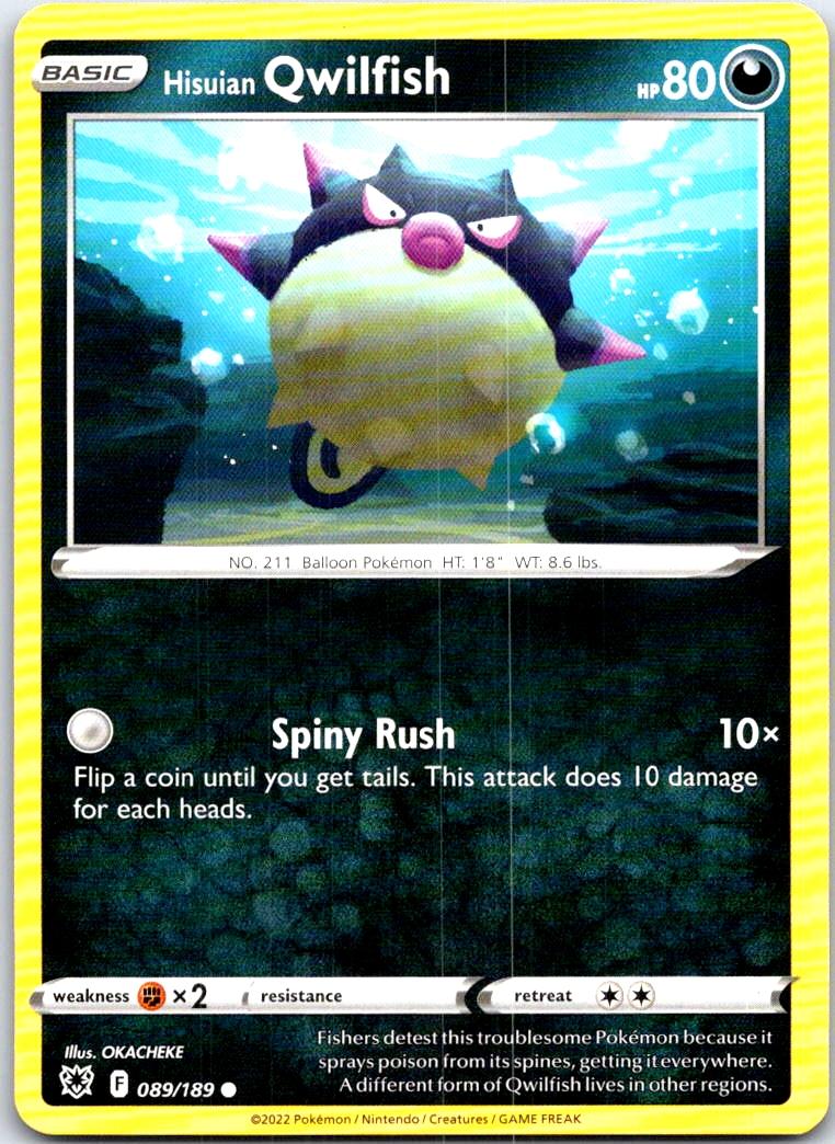 Hisuian Qwilfish - 089/189 - - ASTRAL RADIANCE - Pokemon - Common | AB60-28