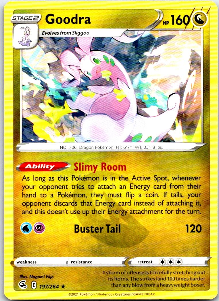 Goodra - 197/264 - - FUSION STRIKE - Pokemon - Rare | AB38-42