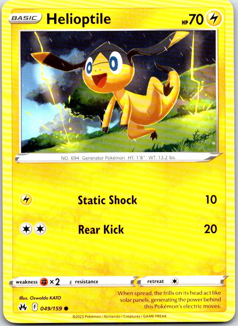 Helioptile - 049/159 - - CROWN ZENITH - Pokemon - Common | AA100-44