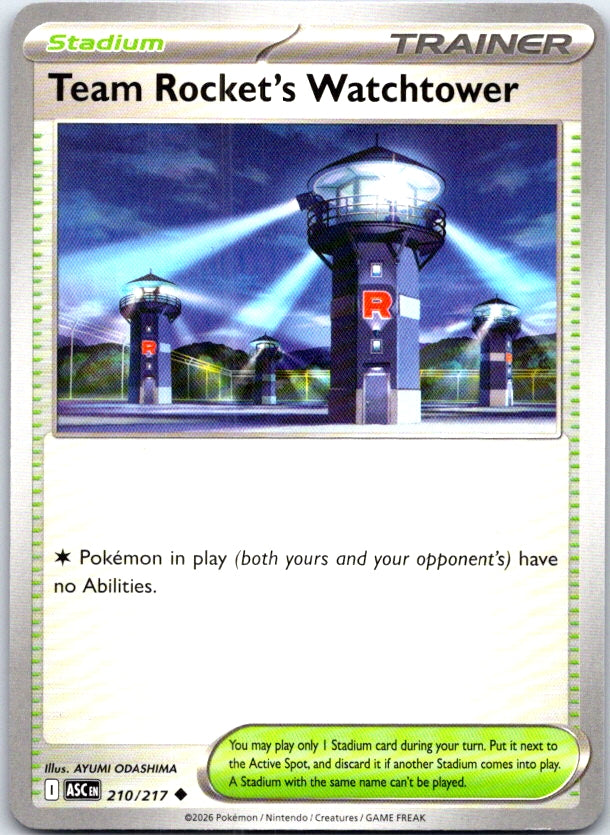 Team Rocket's Watchtower - 210/217 - - ASCENDED HEROES - Pokemon - | AC24-14