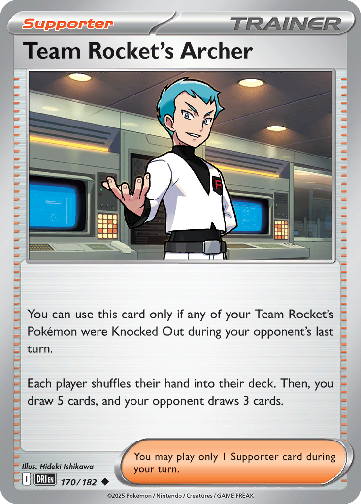Team Rocket's Archer - 170/182 - - DESTINED RIVALS - Pokemon - | AA40-70