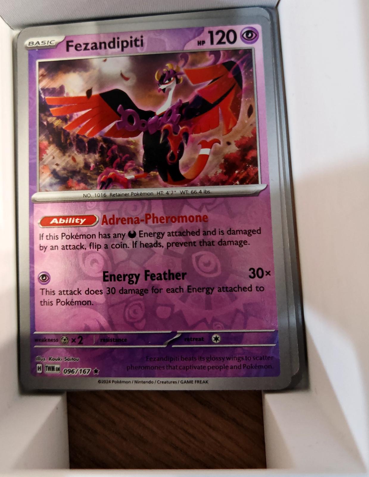 Fezandipiti - 096/167 - Reverse Holo - TWILIGHT MASQUERADE - Pokemon - | AA75-12