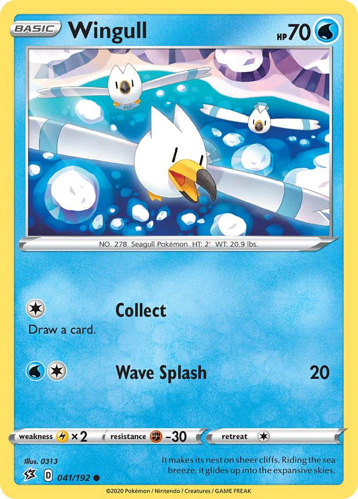 Wingull - 041/192 - - REBEL CLASH - Pokemon - Common | AA67-45