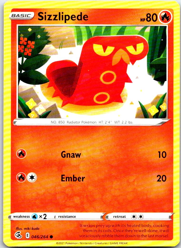 Sizzlipede - 046/264 - - FUSION STRIKE - Pokemon - Common | AB38-34