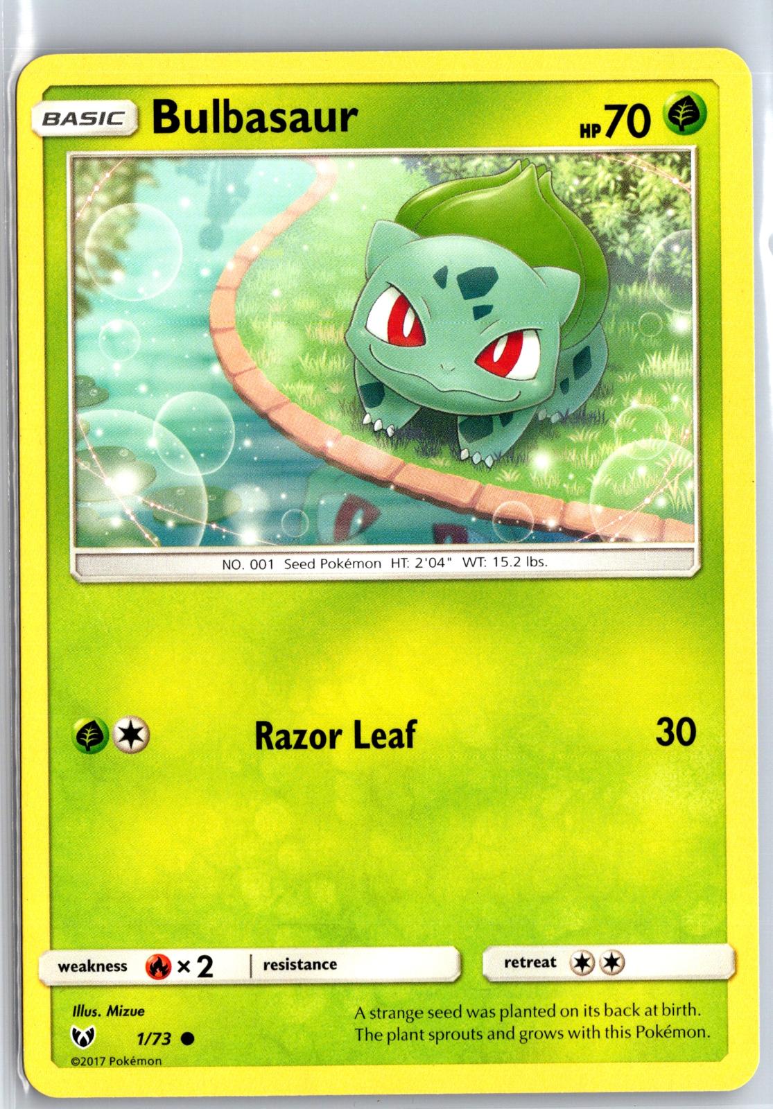 Bulbasaur - 1/73 - - SHINING LEGENDS - Pokemon - Common | AA117-12