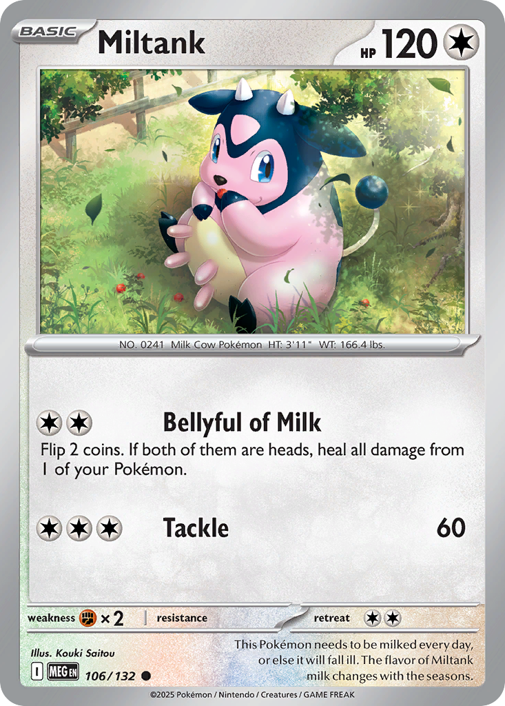 Miltank - 106/132 - - MEGA EVOLUTION - Pokemon - Common | AA23-81