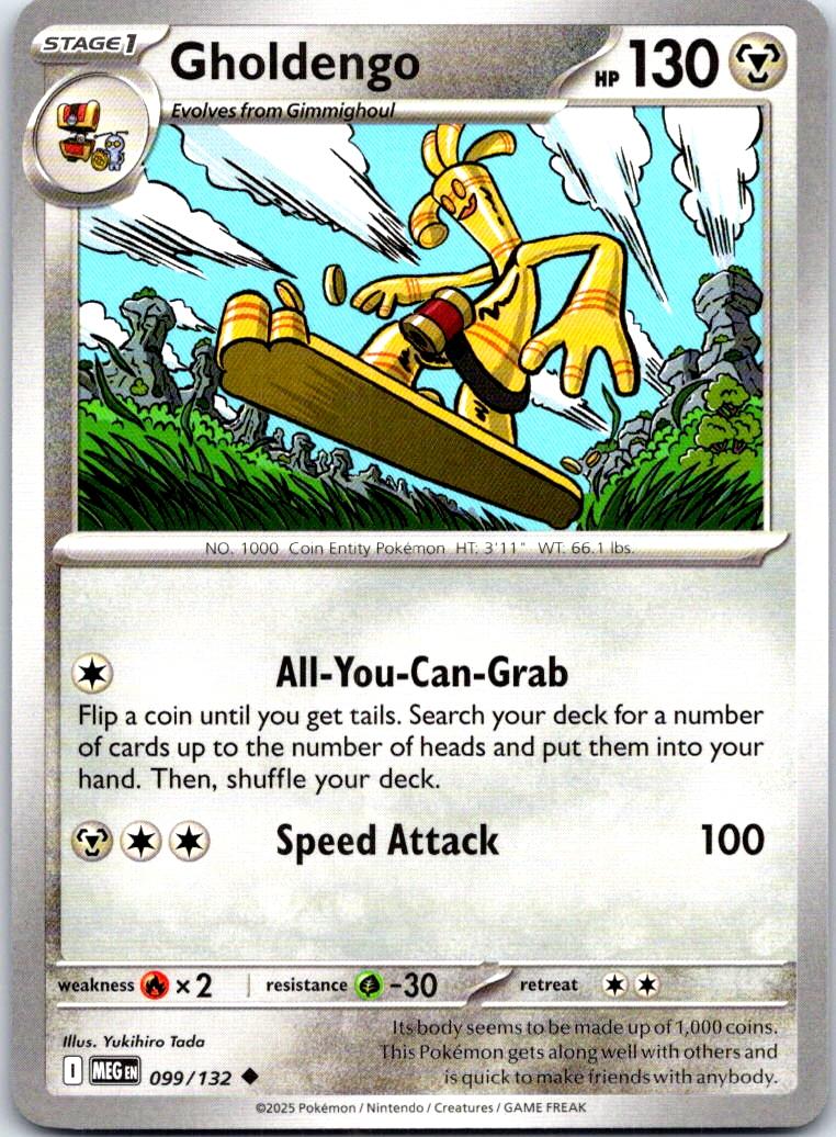 Gholdengo - 099/132 - - MEGA EVOLUTION - Pokemon - Uncommon | AB68-20